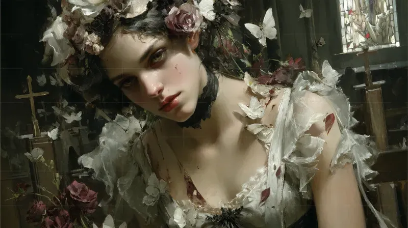 Gothic Horror Dark Fantasy Oil Paintings