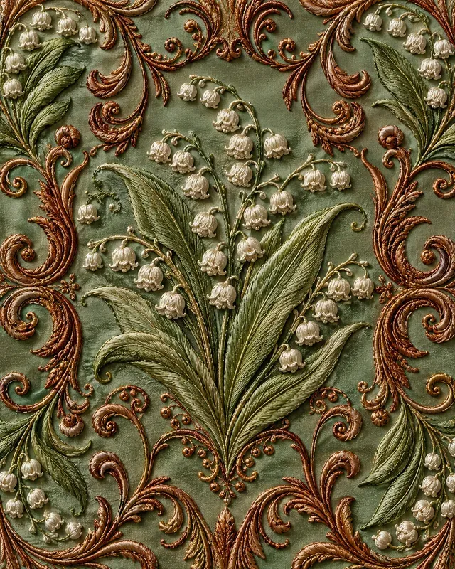 Romantic Floral Fabric Texture Assets