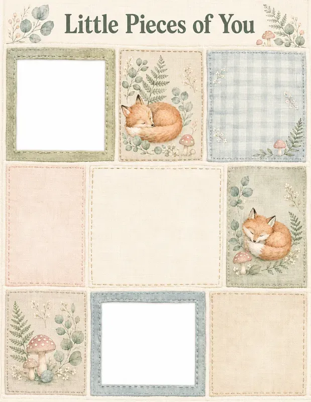 Woodland Baby Memory Quilts