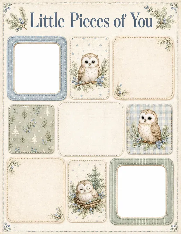 Woodland Baby Memory Quilts