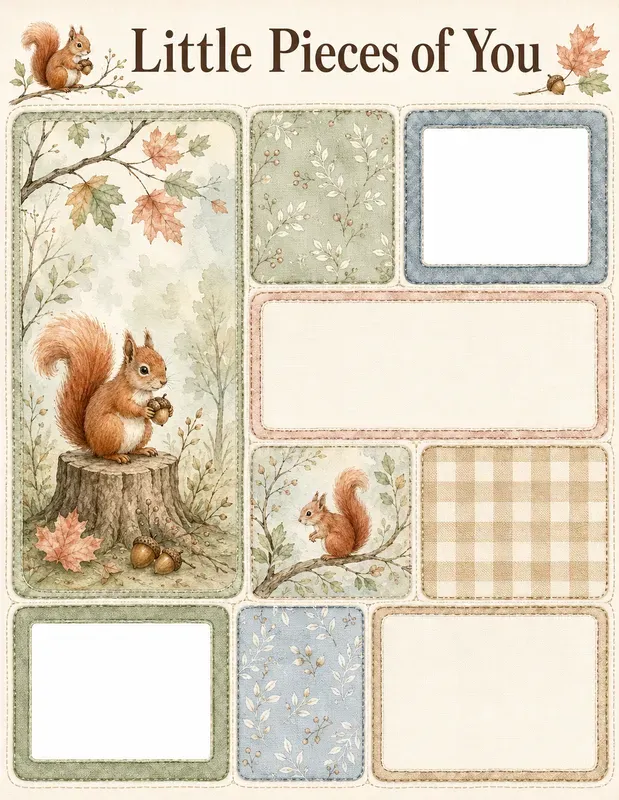 Woodland Baby Memory Quilts
