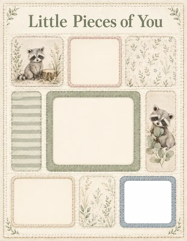Woodland Baby Memory Quilts