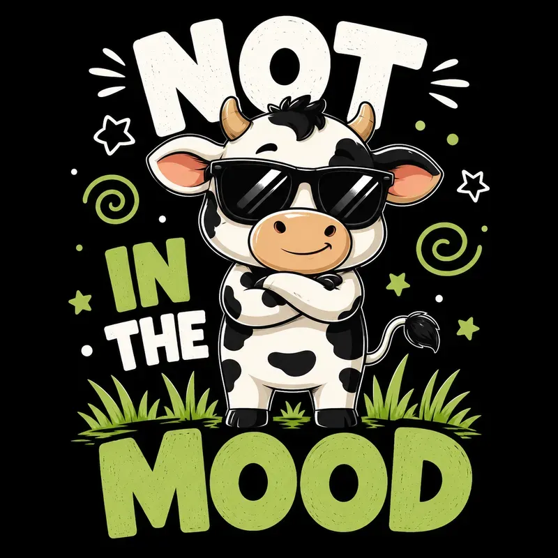Funny Animal Mood Shirts Cute Cartoons