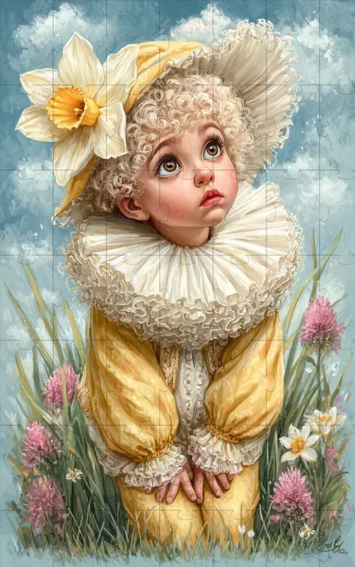 Whimsical Spring Child Illustrations