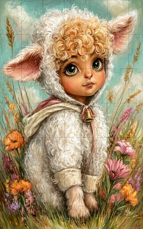 Whimsical Spring Child Illustrations