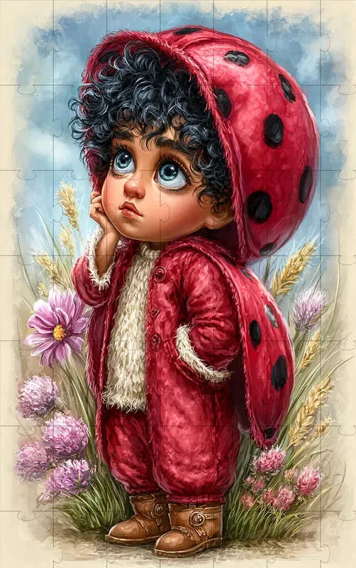 Whimsical Spring Child Illustrations