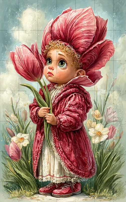 Whimsical Spring Child Illustrations