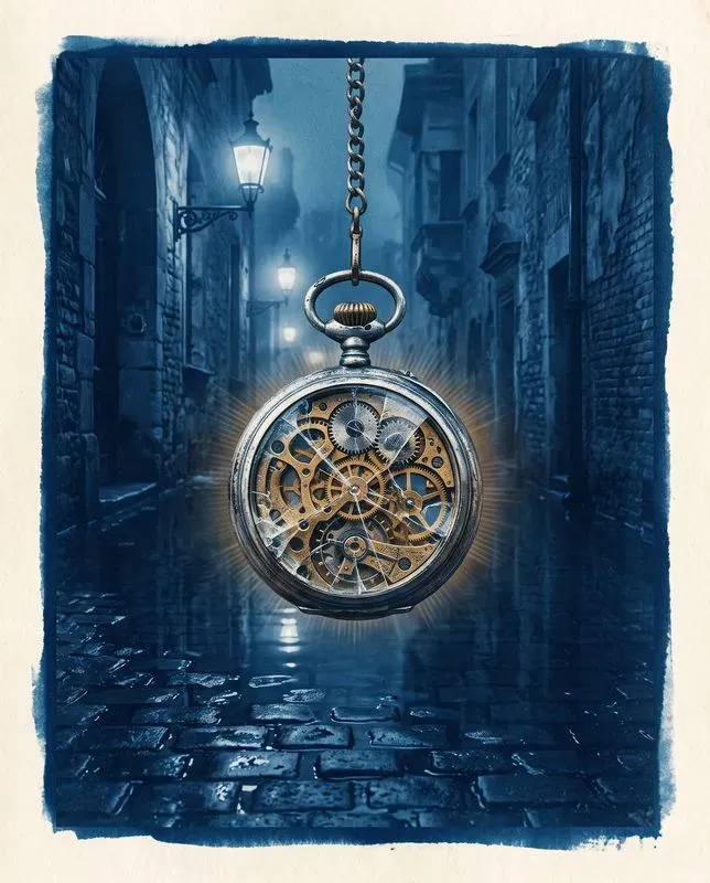 Distressed Blue Cyanotype Dreams