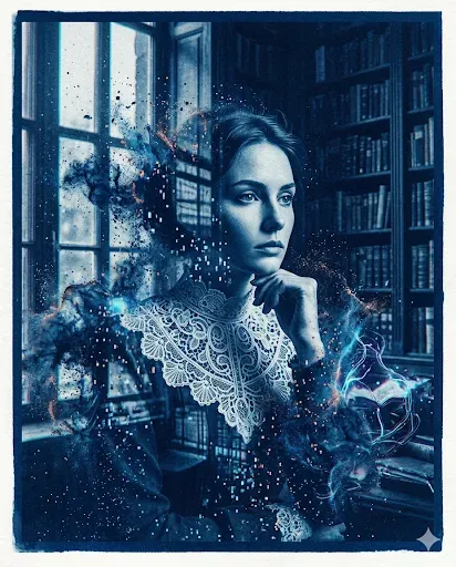 Distressed Blue Cyanotype Dreams