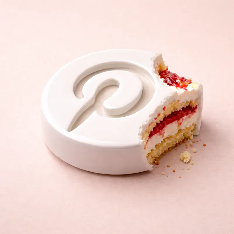 Hyperreal Logo Bite Effect Art