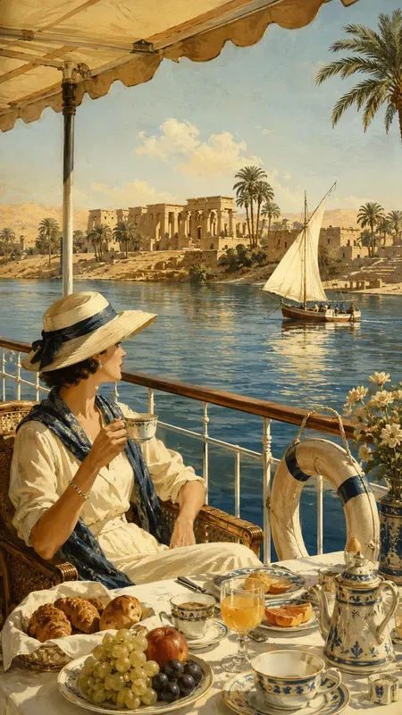 Egyptian Nile 1950s Sunny Postcards