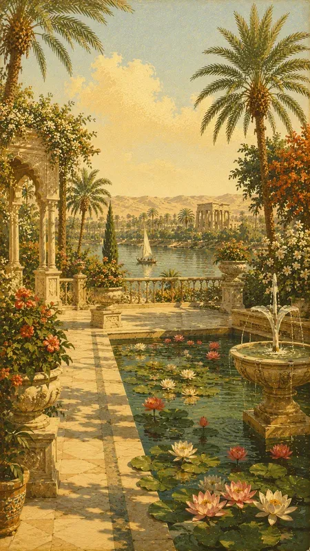 Egyptian Nile 1950s Sunny Postcards
