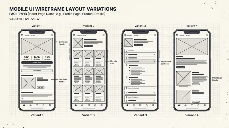 Ux Low Fidelity Wireframes