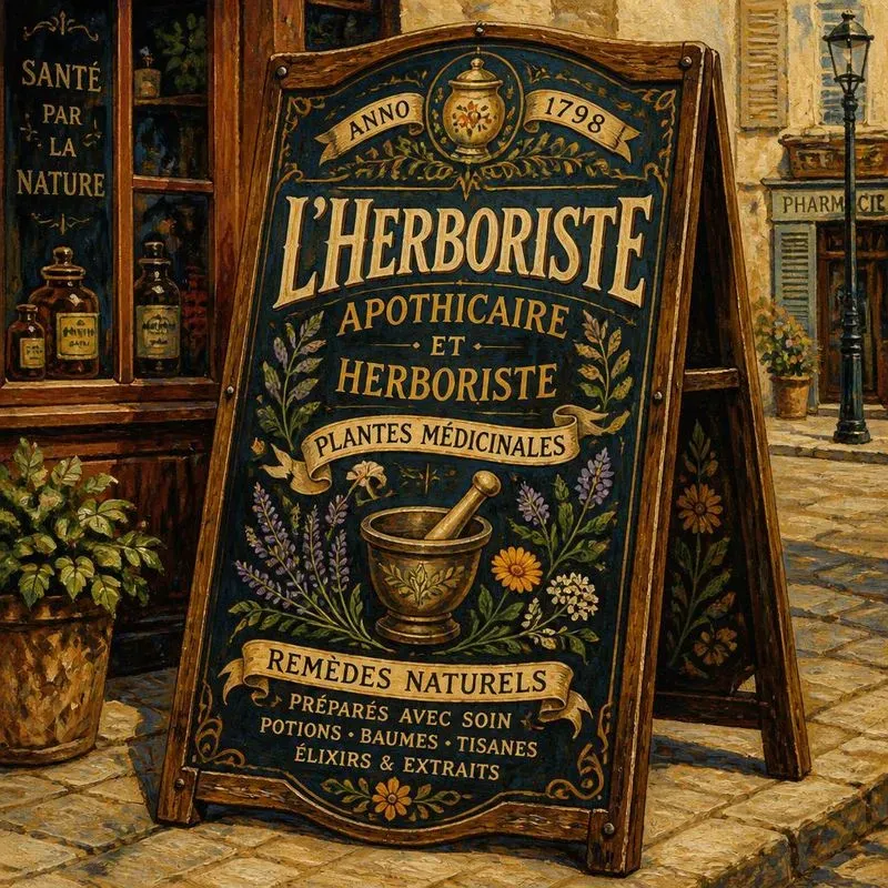 Vintage Handpainted Wooden Signs