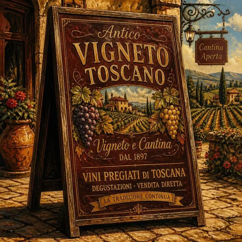 Vintage Handpainted Wooden Signs