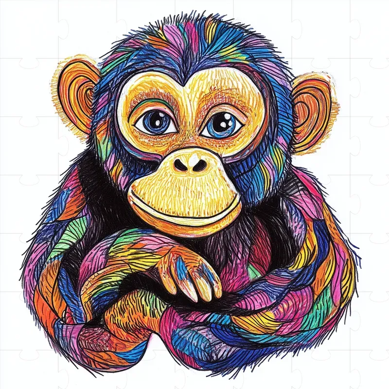 Felt Tip Marker Animal Drawings For Kids