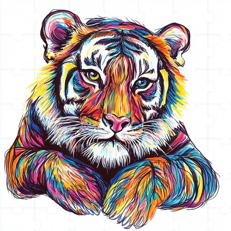 Felt Tip Marker Animal Drawings For Kids