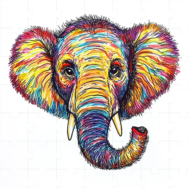 Felt Tip Marker Animal Drawings For Kids