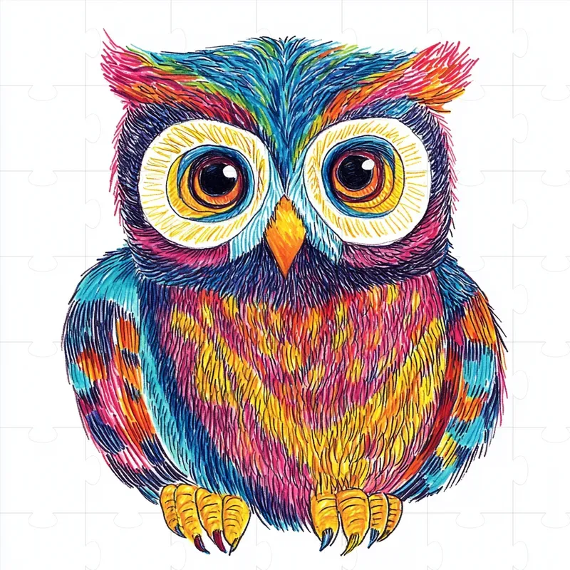 Felt Tip Marker Animal Drawings For Kids