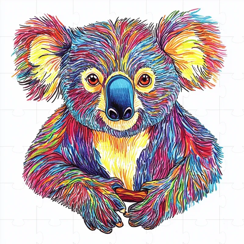 Felt Tip Marker Animal Drawings For Kids