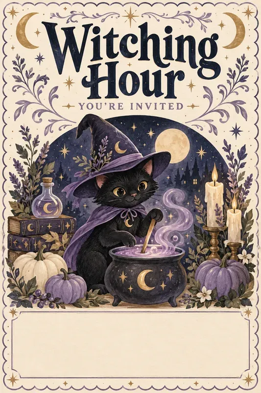 Spooky Cute Halloween Party Invitations