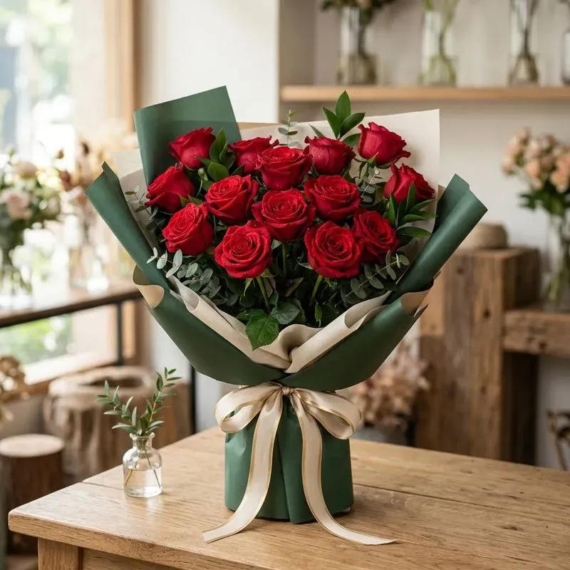 Realistic Floral Arrangement Product Photos