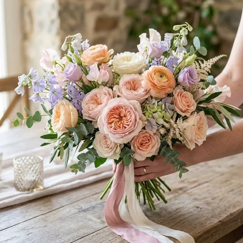 Realistic Floral Arrangement Product Photos
