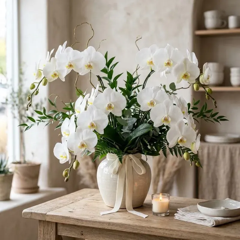 Realistic Floral Arrangement Product Photos