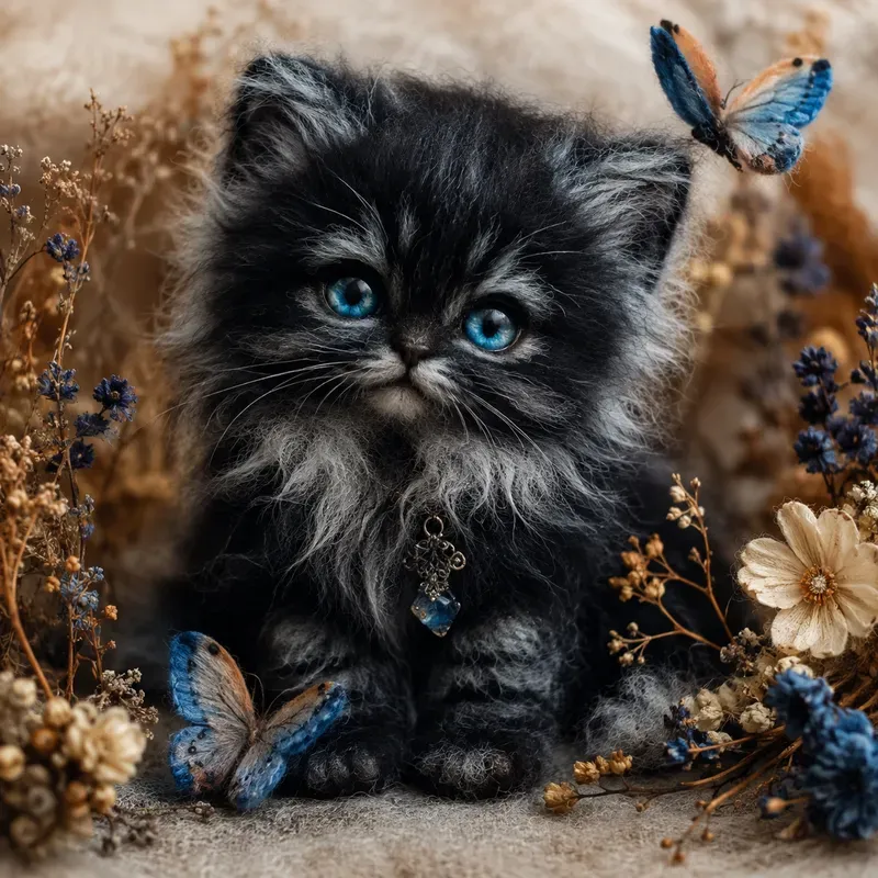 Whimsical Wool Animal Portraits