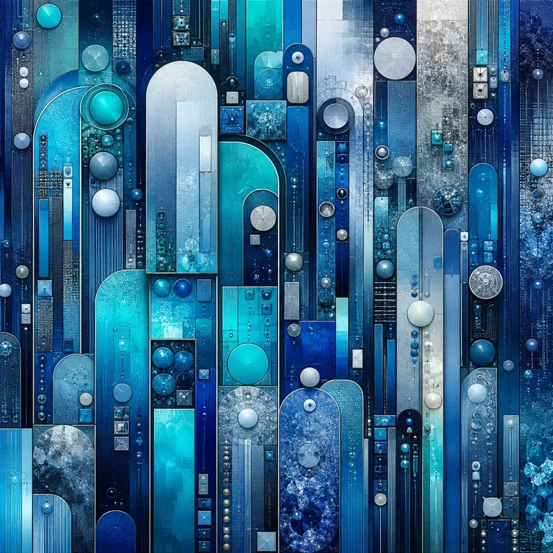 Chromatic Mosaic Gridflow Abstractions
