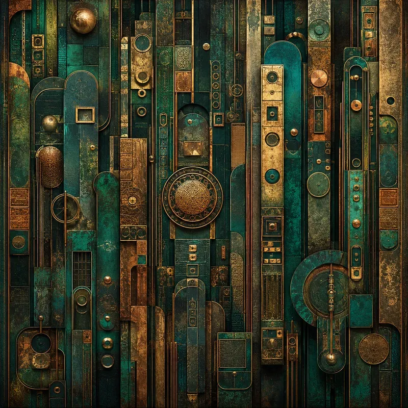 Chromatic Mosaic Gridflow Abstractions
