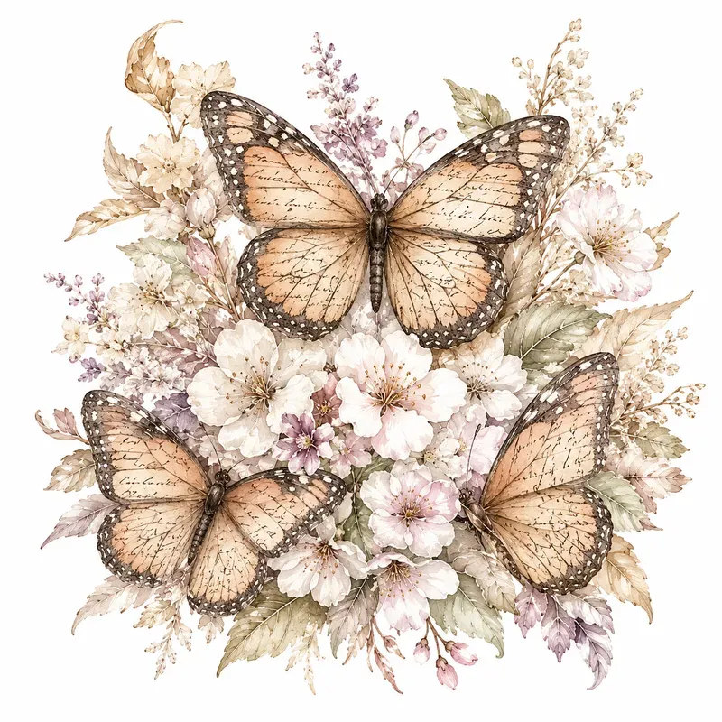 Vintage Shabby Chic Watercolor Creators