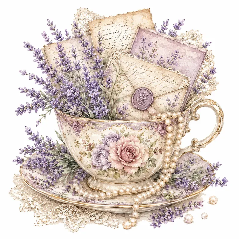 Vintage Shabby Chic Watercolor Creators