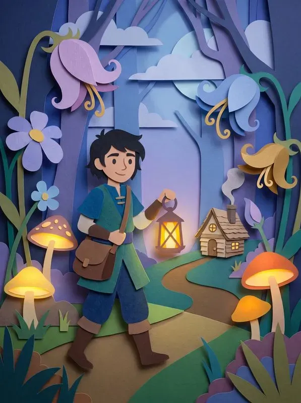 Papercut Character Storybook Generator