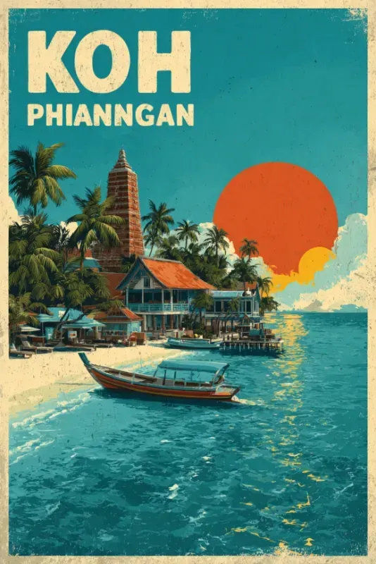 Cinematic Retro Travel Posters