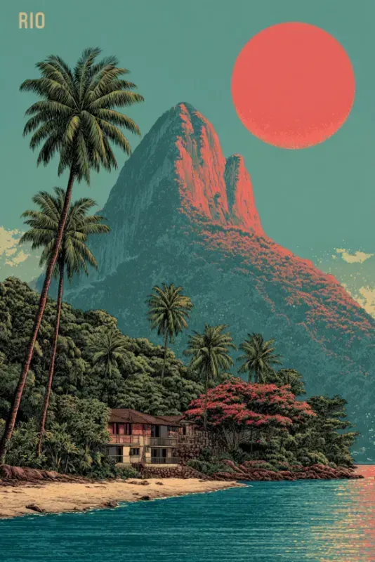 Cinematic Retro Travel Posters