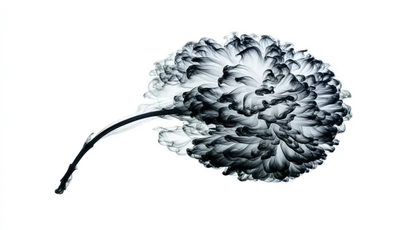Chinese Ink Flowers Paintings