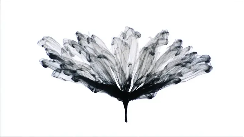 Chinese Ink Flowers Paintings