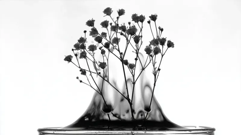 Chinese Ink Flowers Paintings