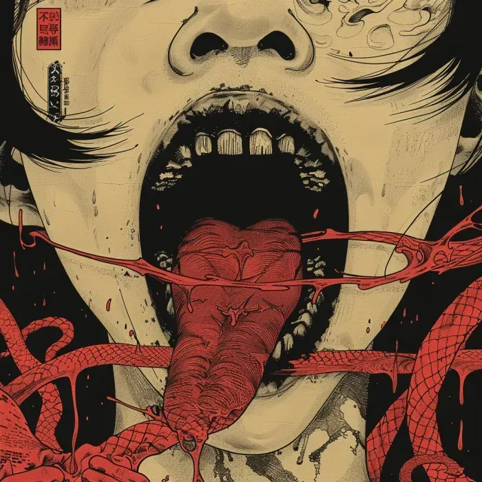 Grotesque Melting Horror Manga Art