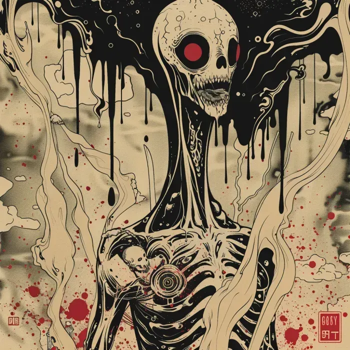 Grotesque Melting Horror Manga Art
