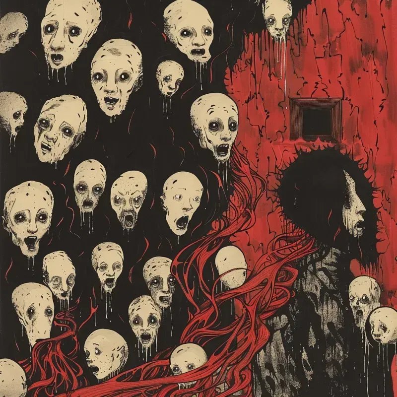 Grotesque Melting Horror Manga Art