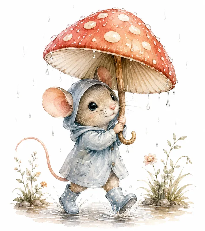 Cute Watercolor Nursery Animals