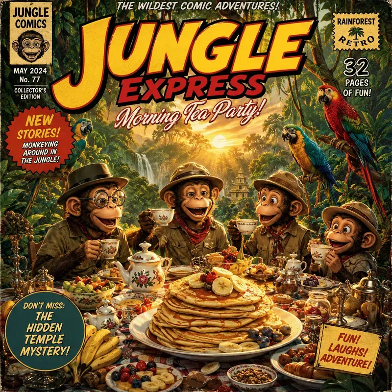 Retro Sunrise Cartoon Covers Packs