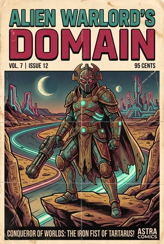 Retro Scifi Comic Posters