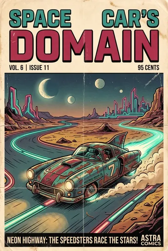 Retro Scifi Comic Posters