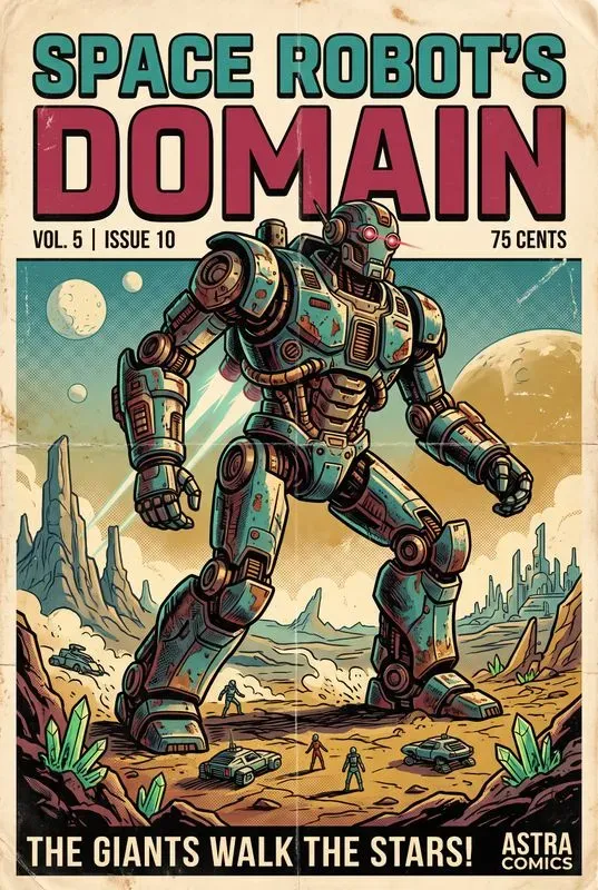 Retro Scifi Comic Posters