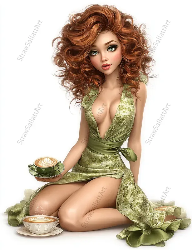 Aristocratic Girl Everyday Life Clipart