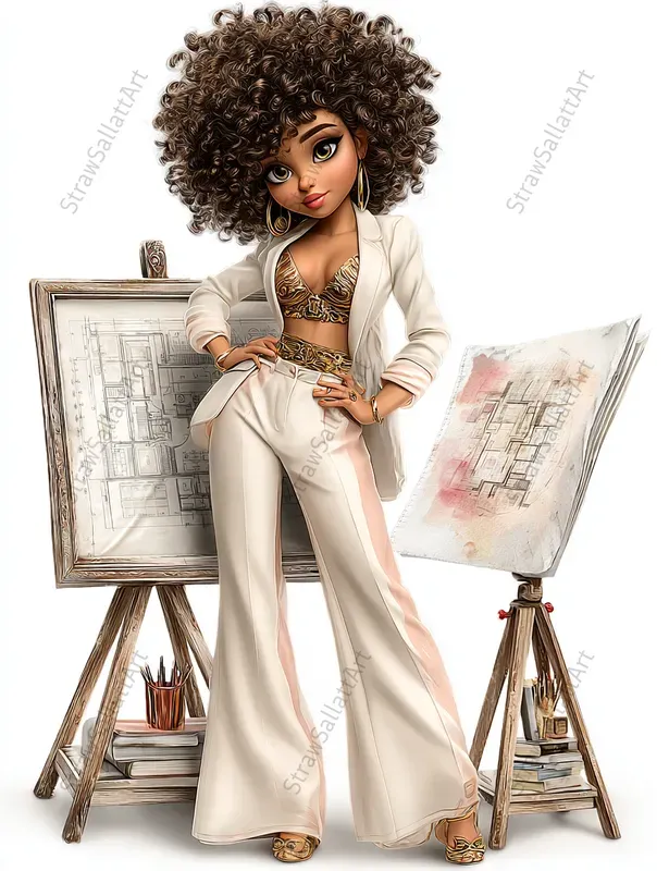 Aristocratic Girl Everyday Life Clipart