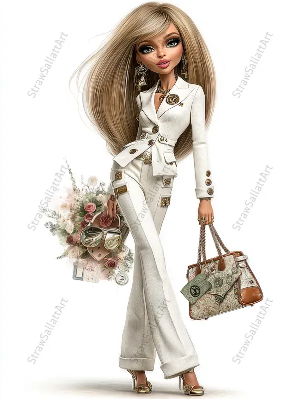 Aristocratic Girl Everyday Life Clipart